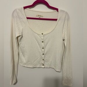 Madewell Cream Top/Cardigan